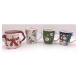 Assorted Snowman Christmas Mugs