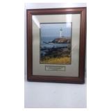Framed Lighthouse Print by Mark E Jones with