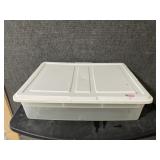 Sterilite Blue Flip Top Shoebox Storage Tote,