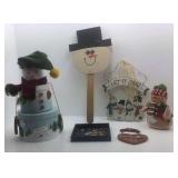 Christmas Decorations: Storage Box Snowman Yard