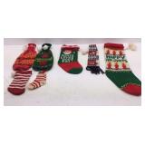 2 Knit Wine Bottle Koozi Dog Stocking Makers 46
