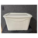 White 18 Gallon Storage Tote