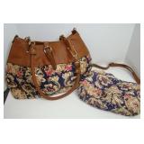 Black Rivet 3 Piece Set Tote Shoulder Bag and