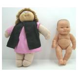 Berenguer Doll Baby and a Soft Body Doll