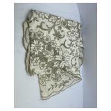 Round Tablecloth 70" Cream and Tan