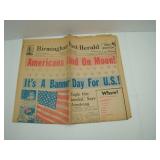 America Lands on the Moon Birmingham Post Herald