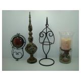 Decorative Items Wall Clock, a Spire, Rot Iron