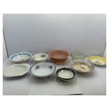 Miscellaneous Lot of Bowls: Pyrex, Mainstays