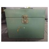 Green Metal Portable File