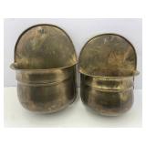 Brass Wall Pocket Planters