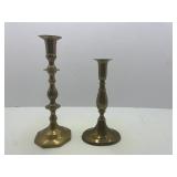 Two Brass Candlesticks