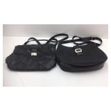 Two Black Shoulder Strap Purses