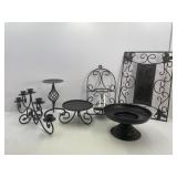 Black Metal Decor: Candle Holders Wall Hangings