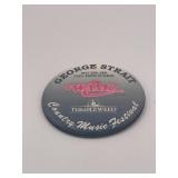 George Strait 1999 WAMZ Radio Station Button Pin