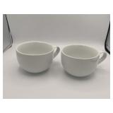JCP Home White Soup Mugs
