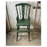 Green Wooden High Chair