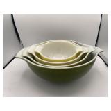 Pyrex Cinderella Mixing Bowls Green