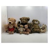 Stuffed Bears Plushies Different Sizes