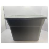 Gray Sterilite 18 Gallon Tote with Lid