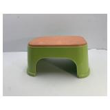 Green Baby Bjorn Step Stool with Orange Non-Slip