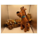 Scooby Doo Plushies: One Lays Flat and a Backpack