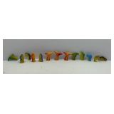 Various dinosaur finger puppets