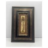 Palm Tree Framed Art Work 17x11" Hanging Wall Art