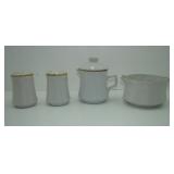 Stoneware Cream and Sugar, Salt and Pepper Set