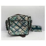 Thirty One Matching Cosmetic Bag and Wallet