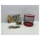 Fishing Tackle: Bait, Hooks, Cricket Cage