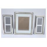 Set of 3 Silver Toned Picture Frames