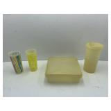 Tupperware: Tumblers, Square Snack Storage Pitcher