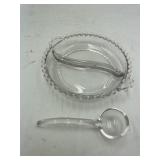 Imperial Glass Candlewick Divided Relish Tray