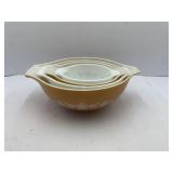 Pyrex Nesting Mixing Bowls Sunflower Daisy