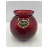 Anchor Hocking Royal Ruby Red Glass Ball Vase