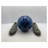 Ebonite Pro-Line Bowling Ball and Shoes