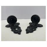 Black Metal Decorative Oil Lamp Holders