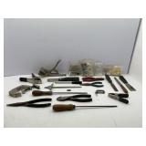 Miscellaneous Lot of Tools: Clamps, Fuses, Snips