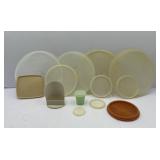 Miscellaneous Lot of Tupperware: Lids, Scoop and