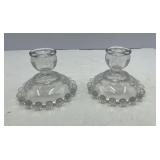 Imperial Glass Candlewick Candle Holders