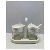 Shadow Iris Cream and Sugar Caddy