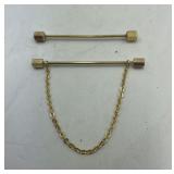 Gold-Plated Collar Bar Clip