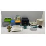 Miscellaneous Lot of Plastic Ware: Plates Food