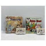 Walt Disney Read-Along Cassette Tapes and Books