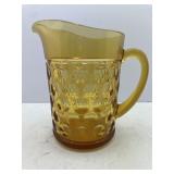 Americana Amber Glass Pitcher