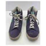 Nike Blazer Sneakers Purple Suede with Teal Swoosh