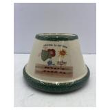 Ceramic Lamp Shade Candle Topper