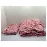 Pink Twin Sized Comforter with Pillow Sham Set