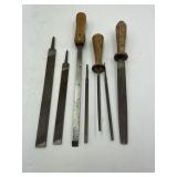 Miscellaneous Lot of Hand Files Wood Working Tools