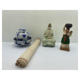 Oriental Dï¿½cor: Figurines, Ginger Jar, Bowl